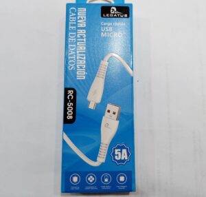 Cable Legatus USB 5A  Micro V8  RC-5008