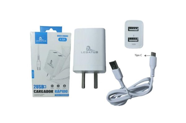 Cargador  Legatus Tipo-C 4.8A RC5004800B