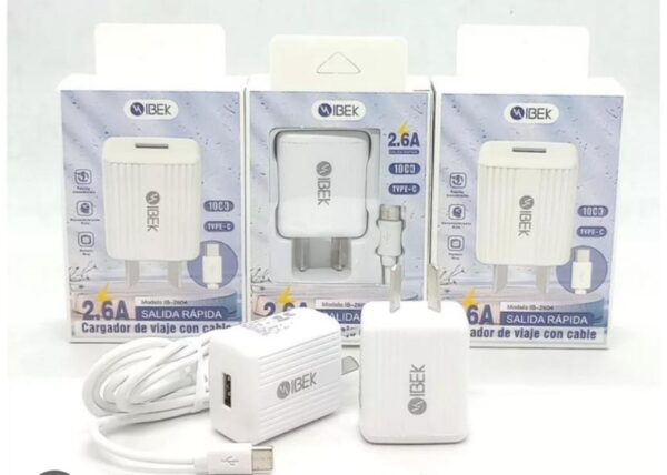 Cargador IBEK V8 2.6A IB-2604