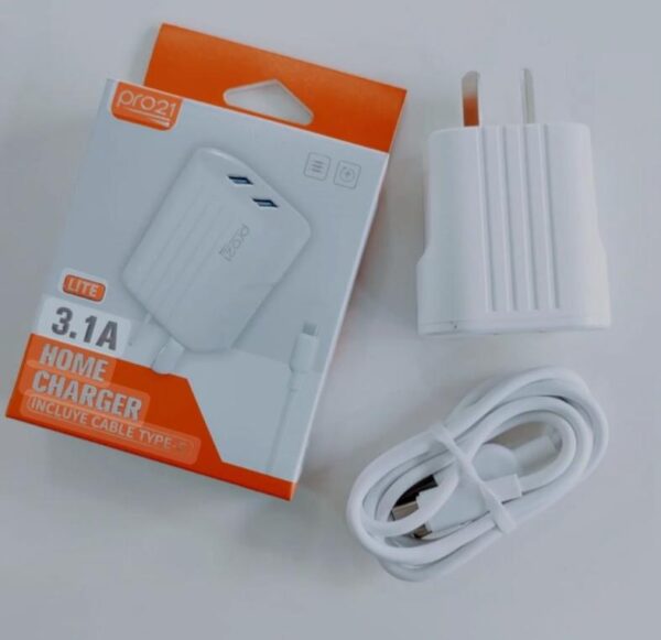 Cargador PRO21Tipo C 3.1A P-31