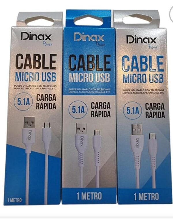 Cable Dinax USB Micro V8 5.1A  DX-1M23V8