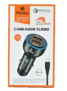 Cargador 12V Malibu Micro 36W CU-07