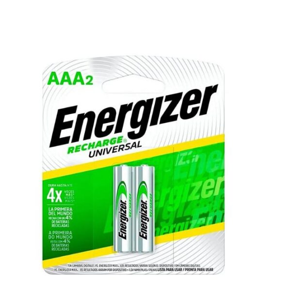 Pila Recargable AAA Energizer Blister x2u