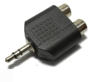 ADAPTADOR PLUG 3.5  STEREO a 2 RCA HEMBRA