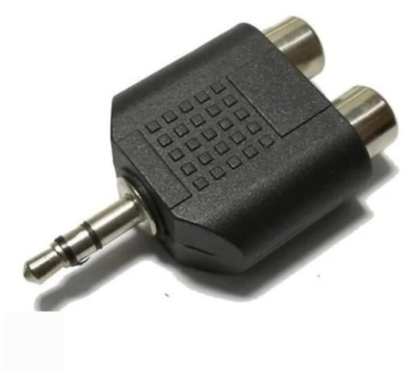 ADAPTADOR PLUG 3.5  STEREO a 2 RCA HEMBRA