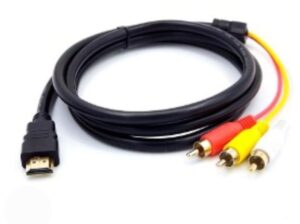 CABLE HDMI A 3RCA. AUDIO Y VIDEO