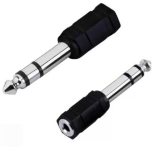 ADAPTADOR DE AUDIO DE 3,5  HEMBRA A 6,3 MM MACHO