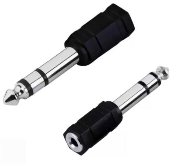 ADAPTADOR DE AUDIO DE 3,5  HEMBRA A 6,3 MM MACHO