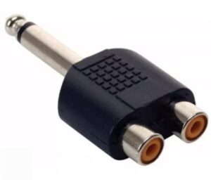 ADAPTADOR  2 RCA HEMBRA A PLUG A 6.5