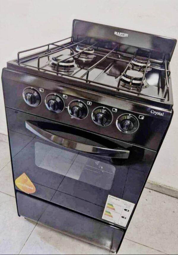 COCINA MARTIRI CRYSTAL 4 HORNALLAS(BLACK)