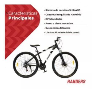 BICICLETA RANDERS FULL SHIMANO CUADRO DE ALUMINIO